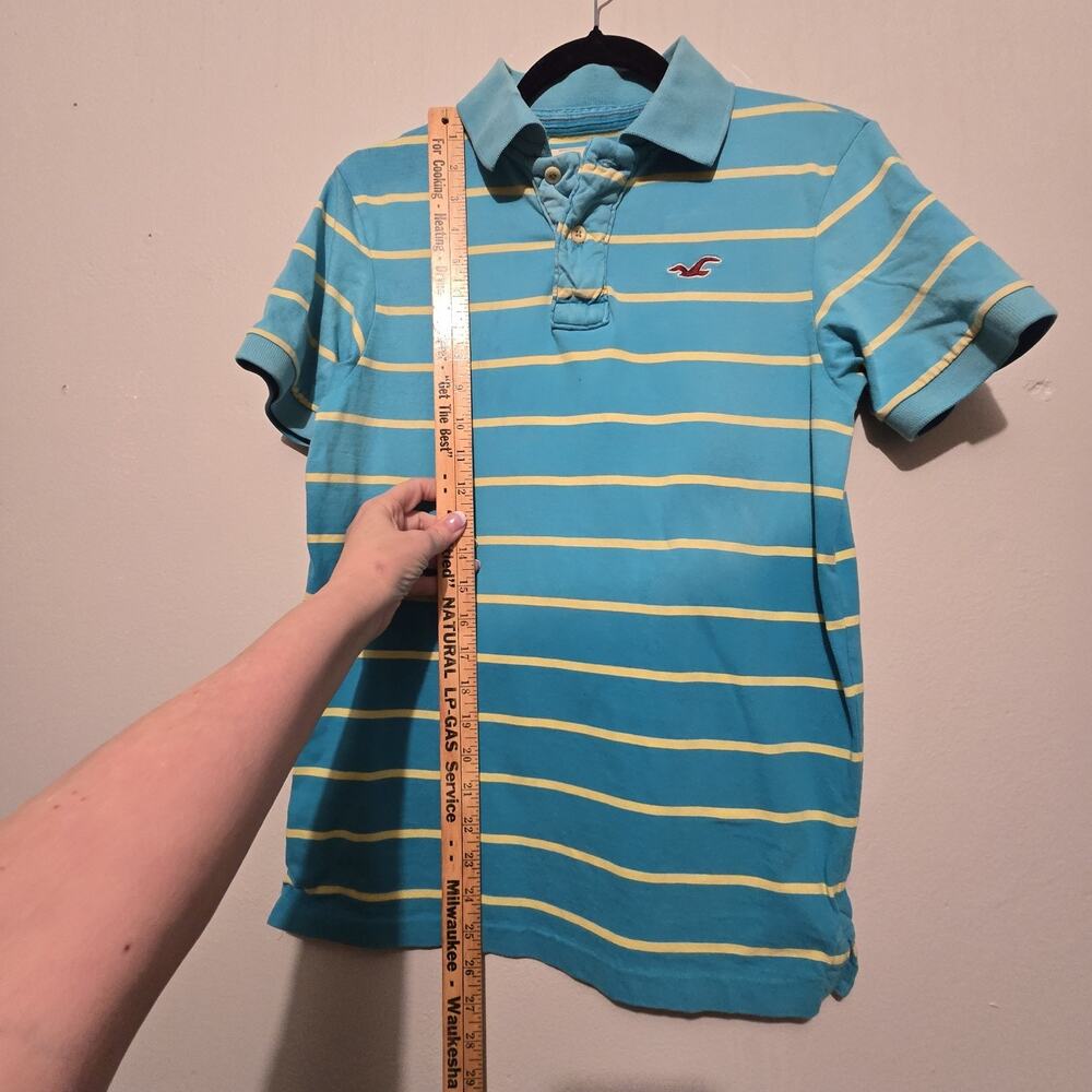 Vtg 90s Y2K Lot Of 4 Polo Shirt Mens SM Rugby Striped Plain Preppy Distressed - Picture 8 of 16